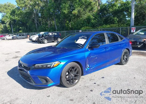 2022 Honda Civic Sport z USA, uszkodzony, nr VIN 2HGFE2F51NH531111